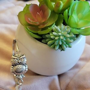 Silver Owl clasp bracelet 🦉